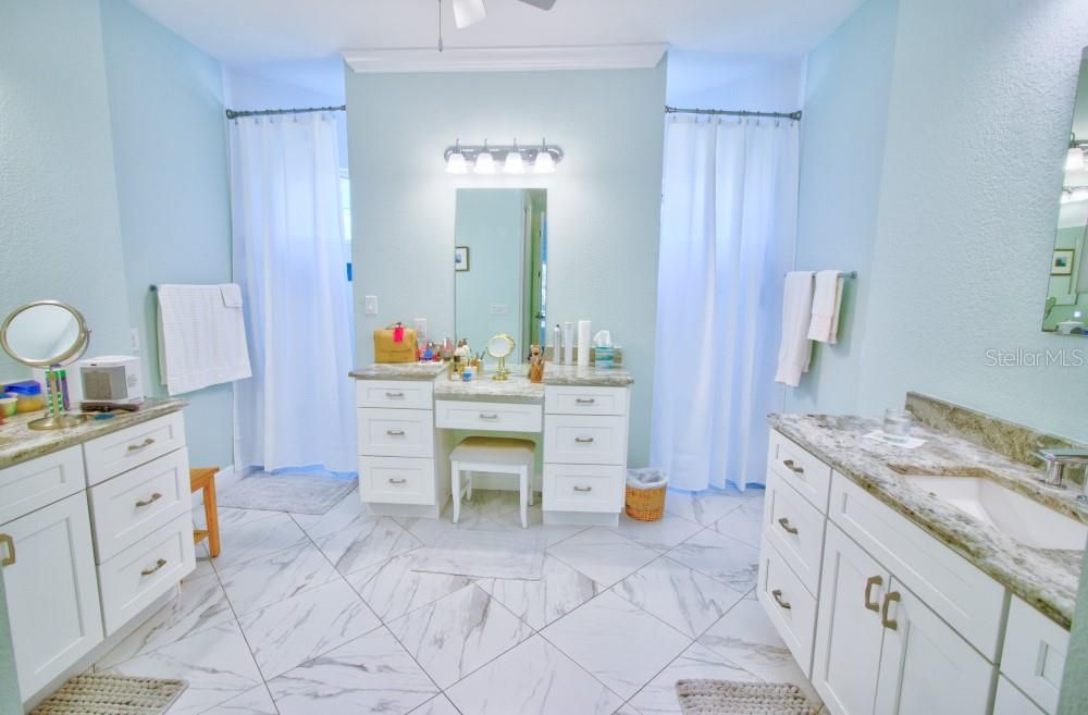 Bathroom, Dual Sink Vanities, Interior, Marble