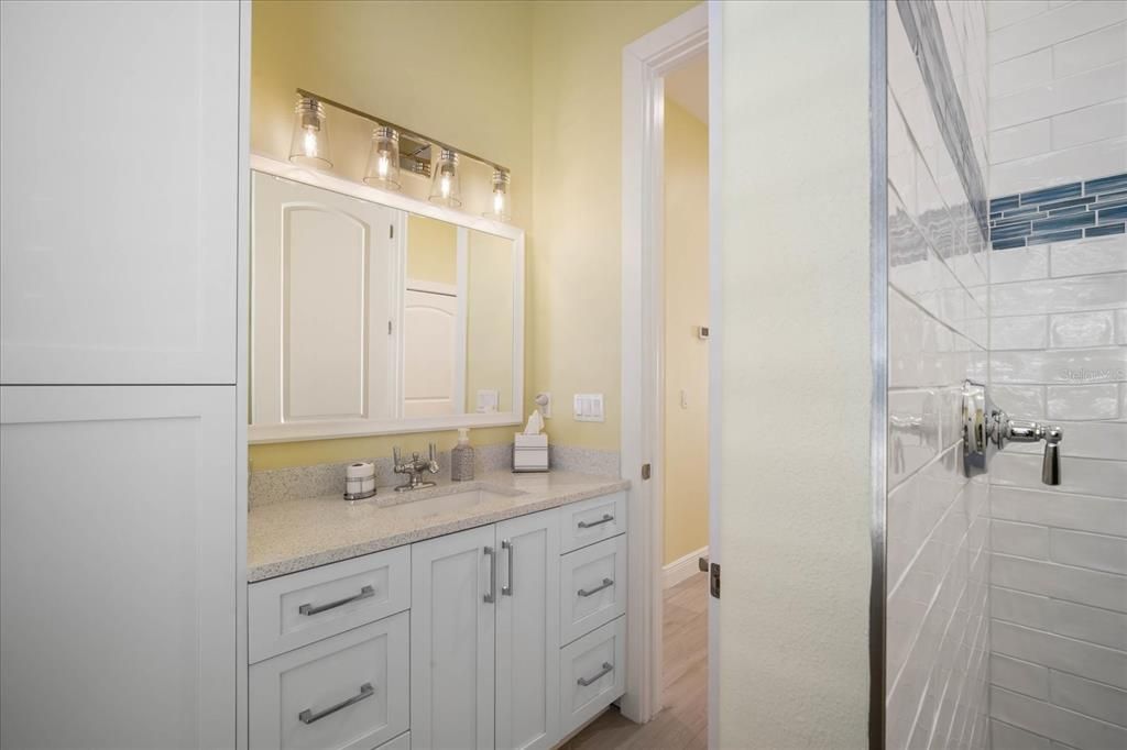 Bathroom, Interior, Wood Texture Flooring