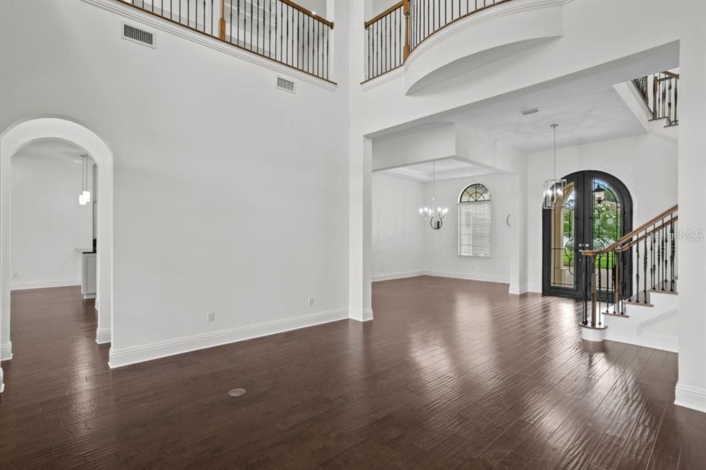Chandelier, Interior, Pendant Lights, Wood Texture Flooring