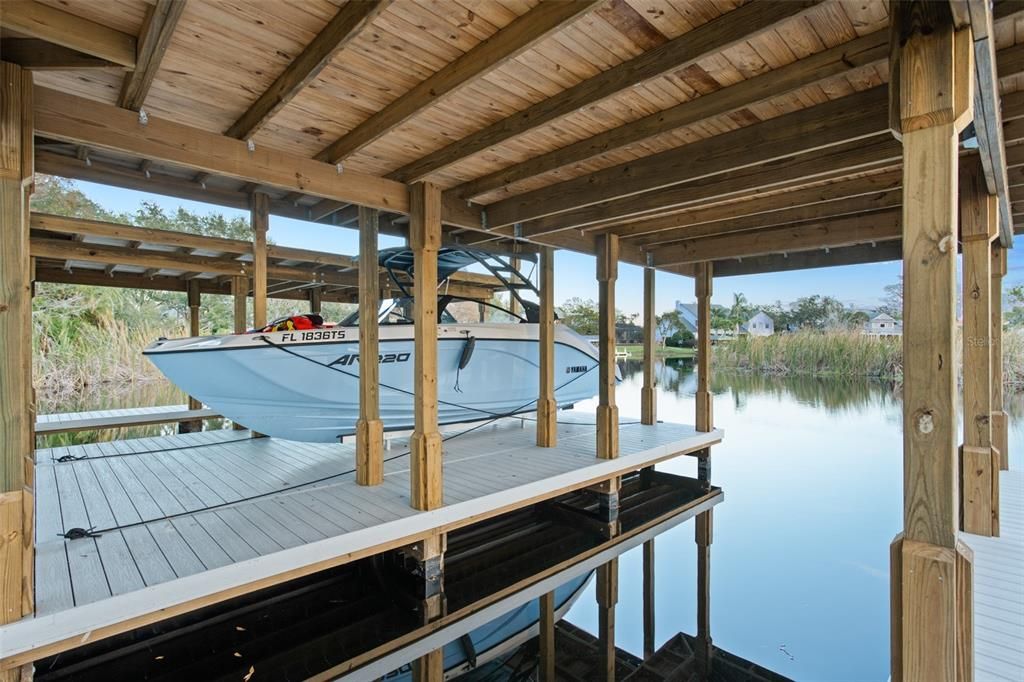 Exterior, Water, Wooden Beams