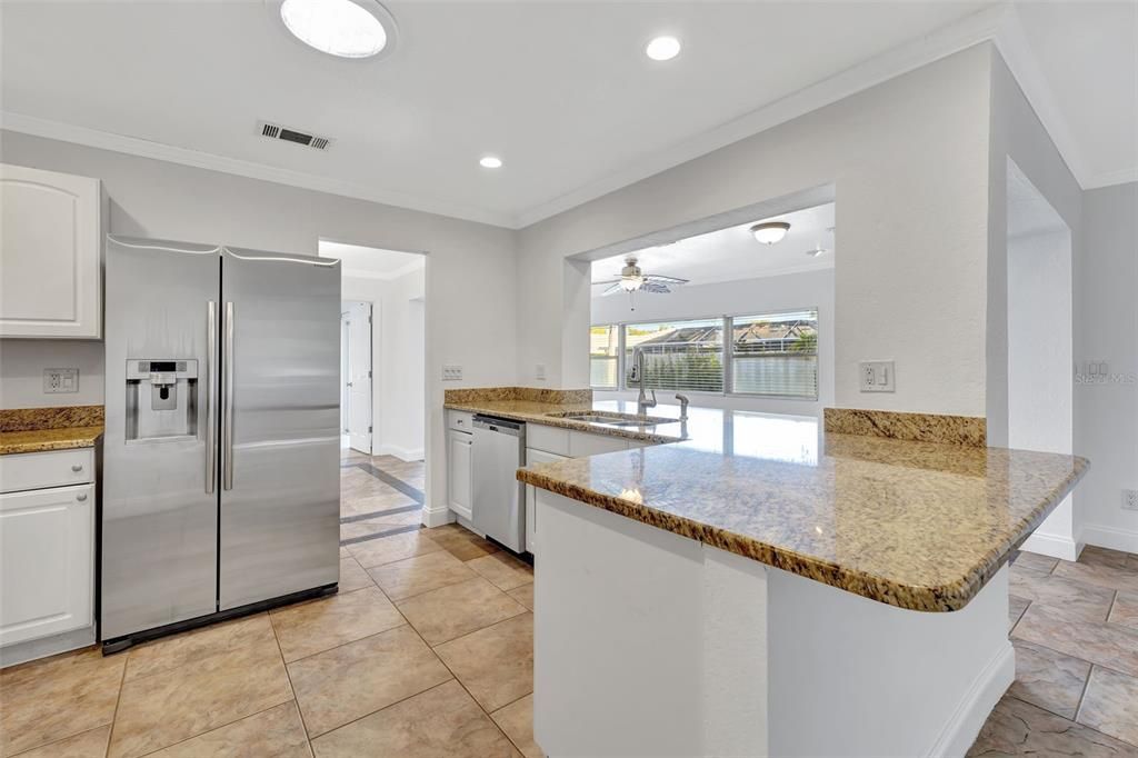 Interior, Kitchen, Recessed Lighting, Stainless Steel Appliances