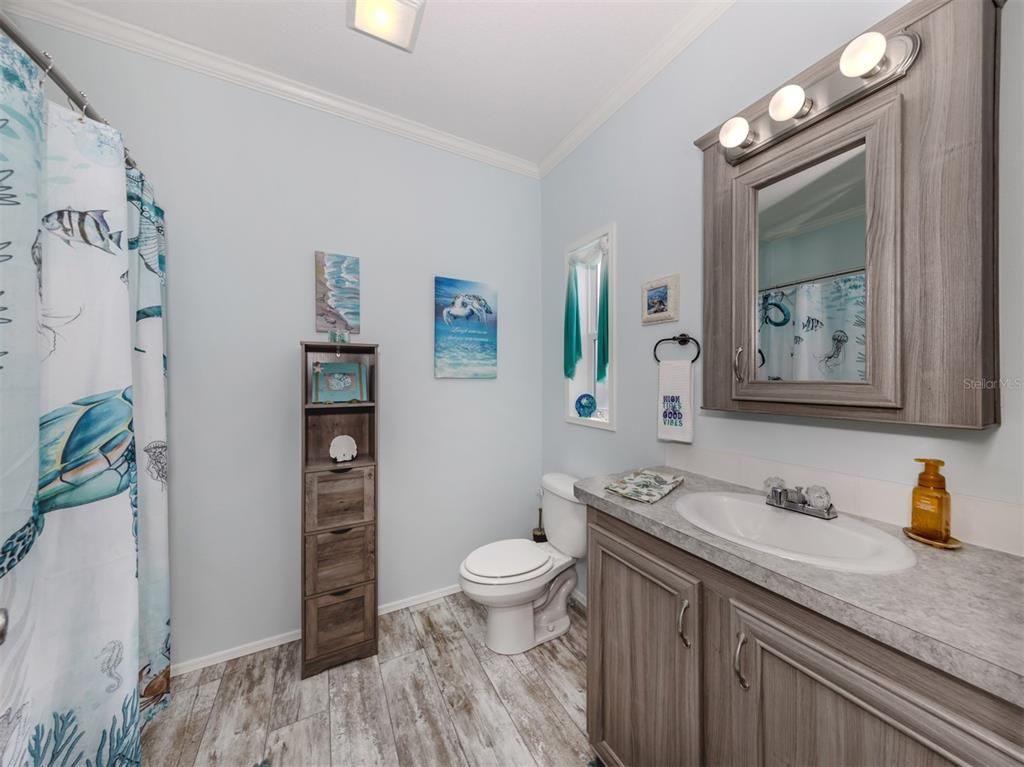 Bathroom, Interior, Wood Texture Flooring