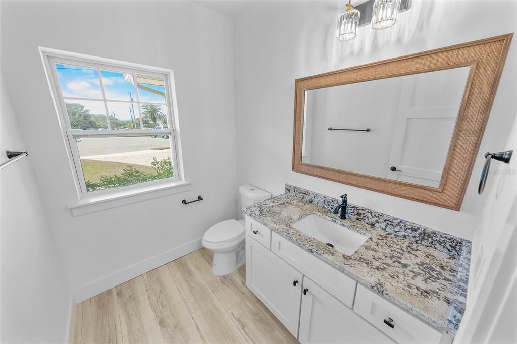 Bathroom, Interior, Wood Texture Flooring