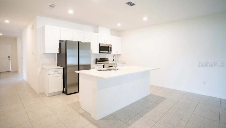 Interior, Kitchen, Recessed Lighting, Stainless Steel Appliances