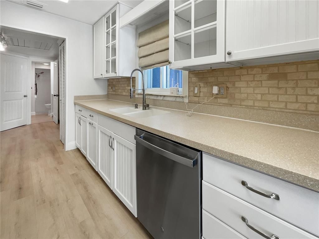 Interior, Kitchen, Wood Texture Flooring