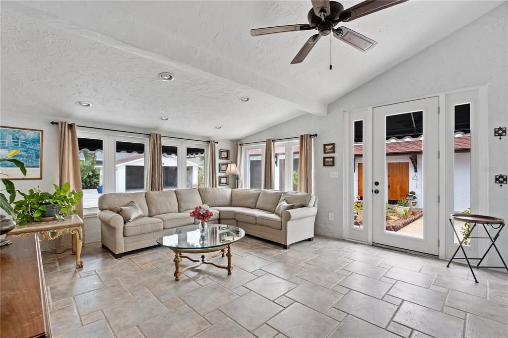 Interior, Living room, Recessed Lighting