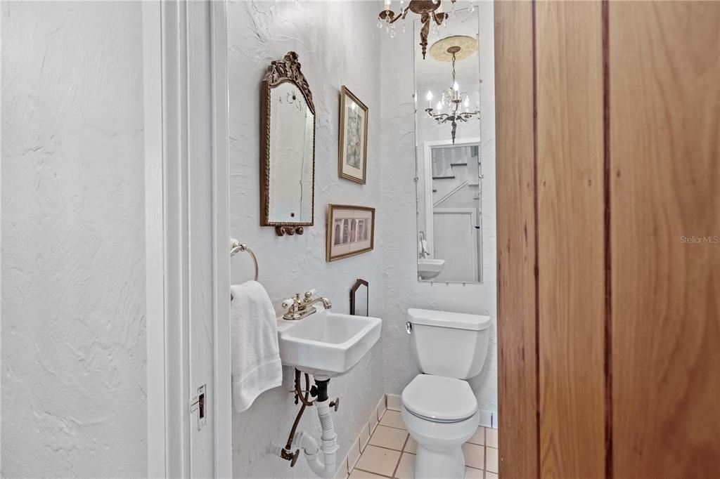 Bathroom, Chandelier, Interior