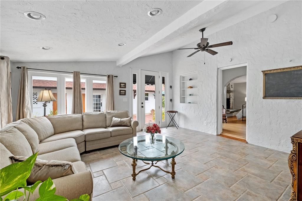 Interior, Living room, Recessed Lighting