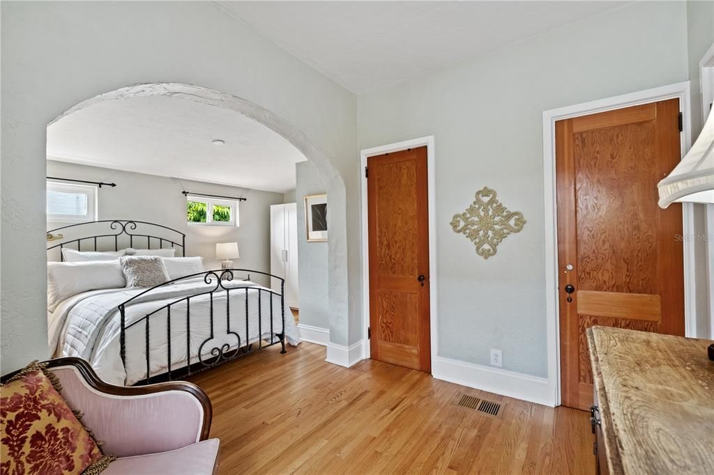 Bedroom, Interior, Wood Texture Flooring