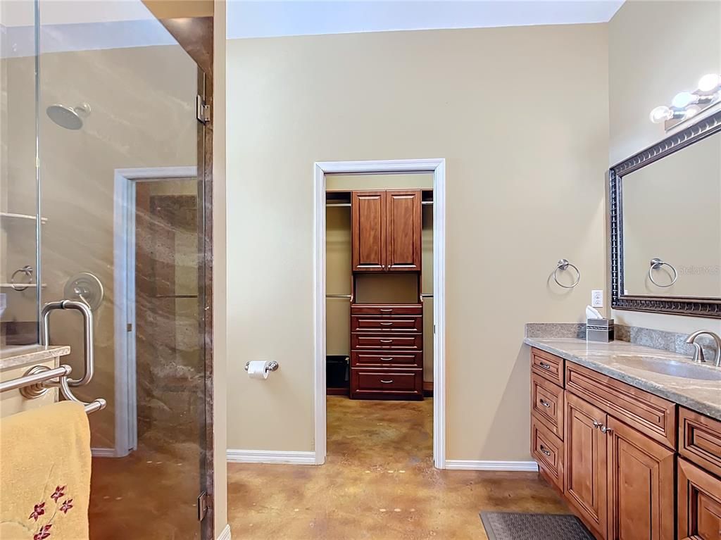 Bathroom, Dual Sink Vanities, Glass Shower, Interior