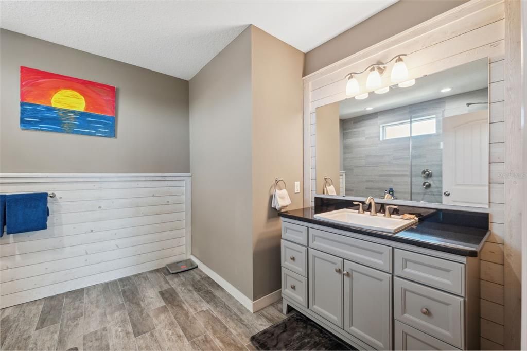 Bathroom, Interior, Wood Texture Flooring