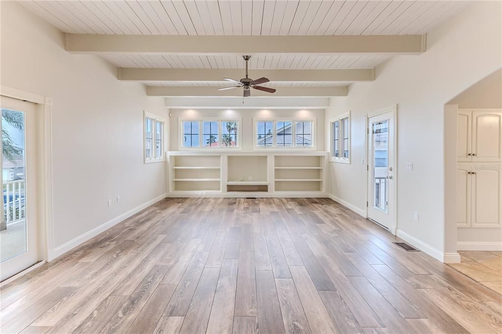 Empty room, Interior, Wood Texture Flooring