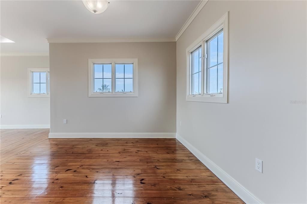 Empty room, Interior, Wood Texture Flooring