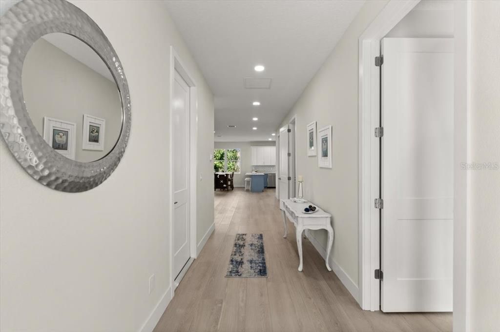 Interior, Recessed Lighting, Wood Texture Flooring