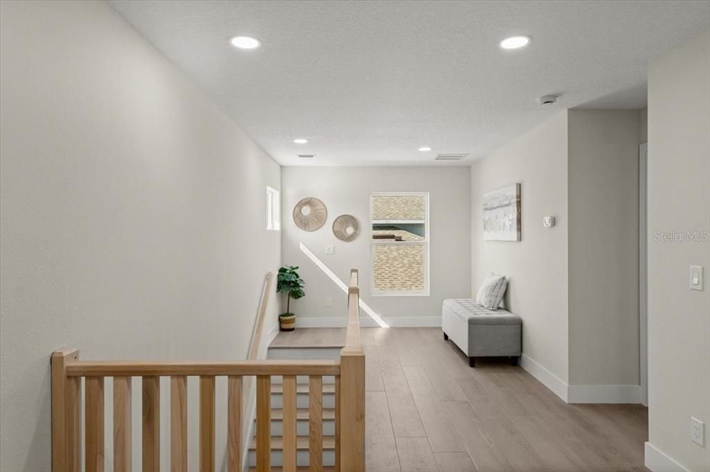 Interior, Recessed Lighting, Wood Texture Flooring