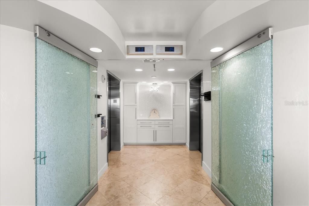 Elevator, Interior, Recessed Lighting