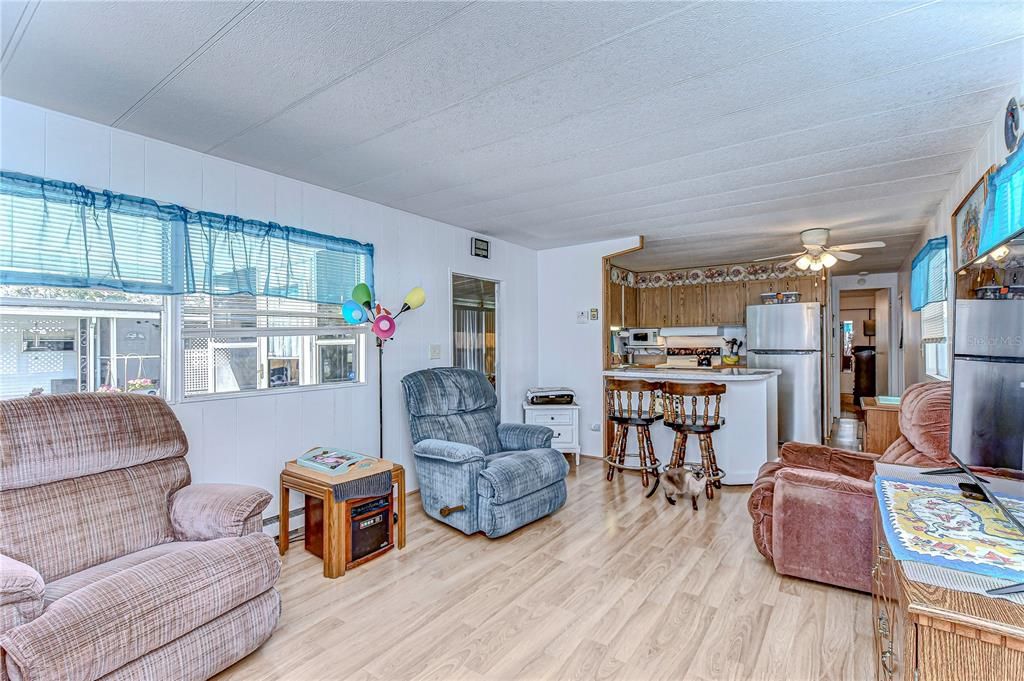 Interior, Kitchen, Wood Texture Flooring