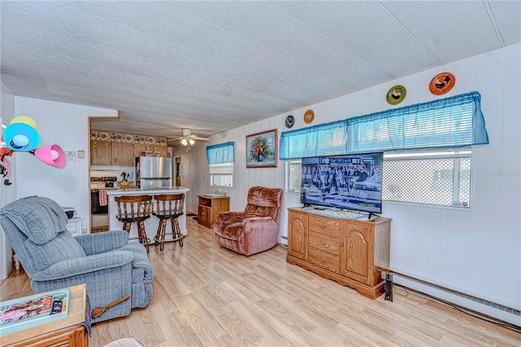 Interior, Kitchen, Wood Texture Flooring