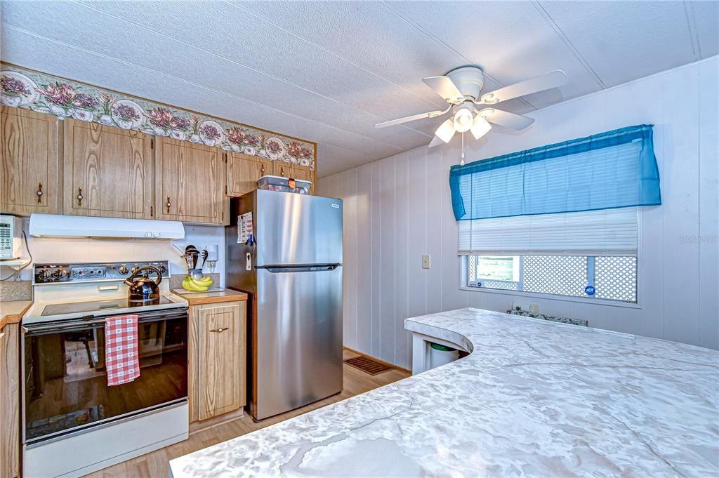 Interior, Kitchen, Wood Texture Flooring