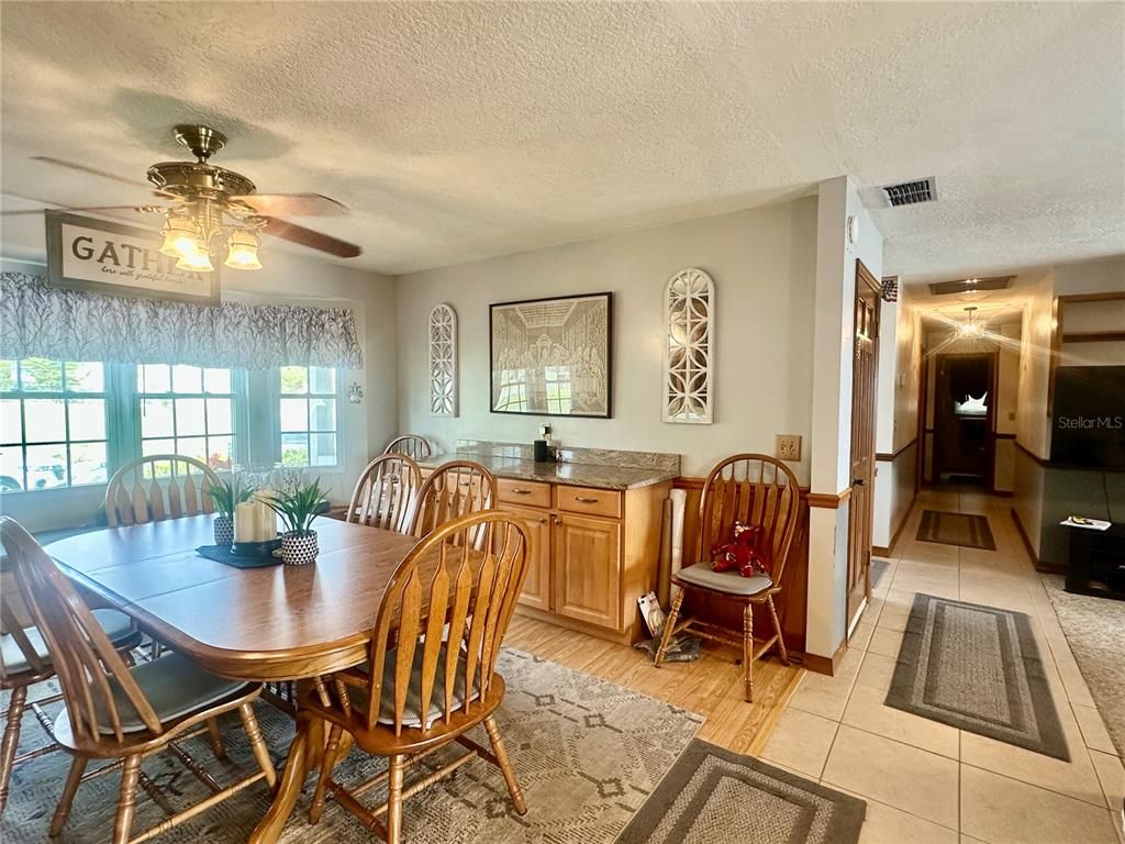 Dining room, Interior, Wood Texture Flooring