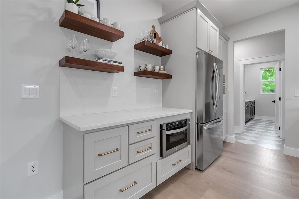 Interior, Kitchen, Wood Texture Flooring
