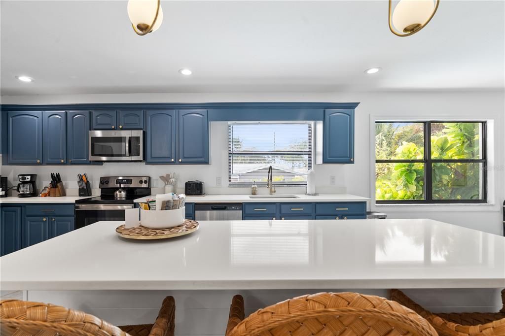 Interior, Kitchen, Recessed Lighting, Stainless Steel Appliances