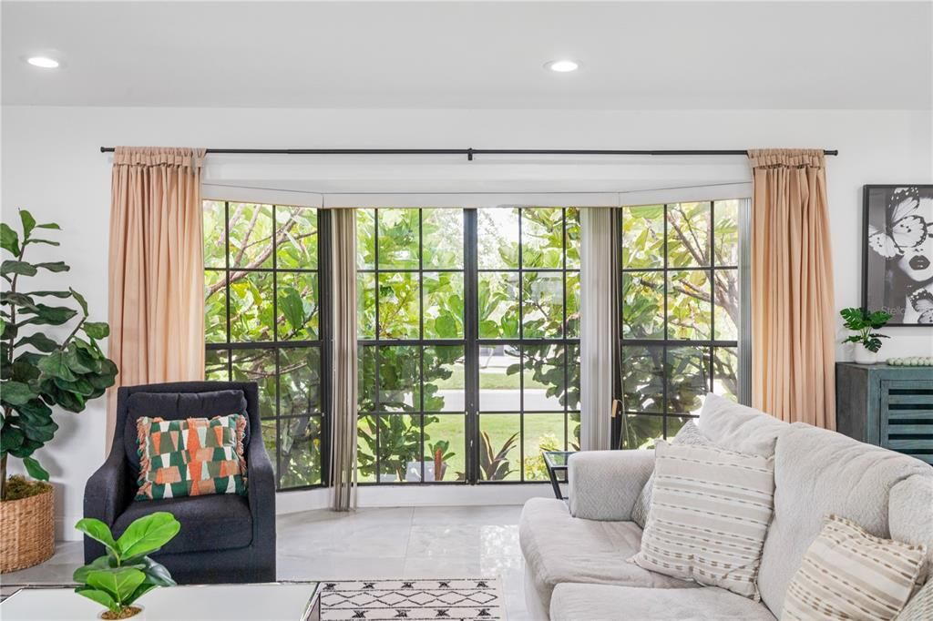 Interior, Living room, Recessed Lighting