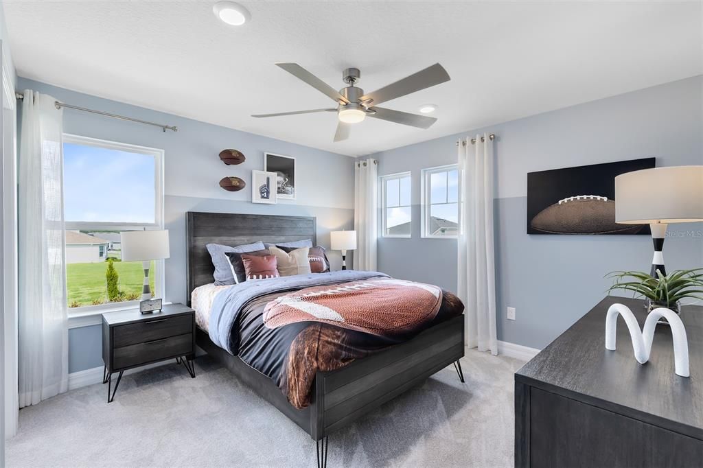 Bedroom, Interior, Recessed Lighting