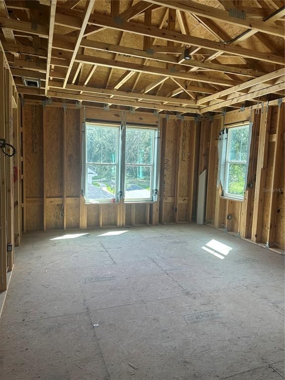 Empty room, Interior, Wooden Beams, Wooden Ceilings, Wooden Walls