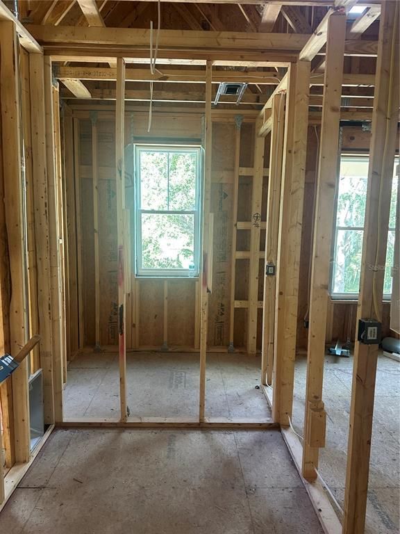 Empty room, Interior, Wooden Beams, Wooden Walls