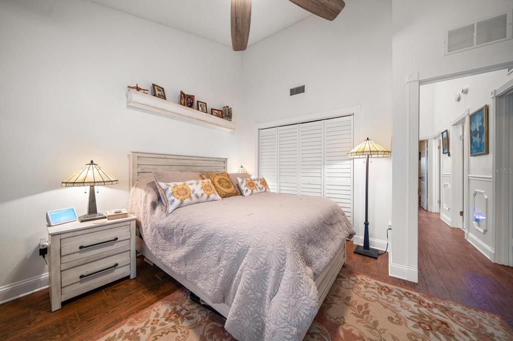 Bedroom, Interior, Wooden Beams, Wood Texture Flooring