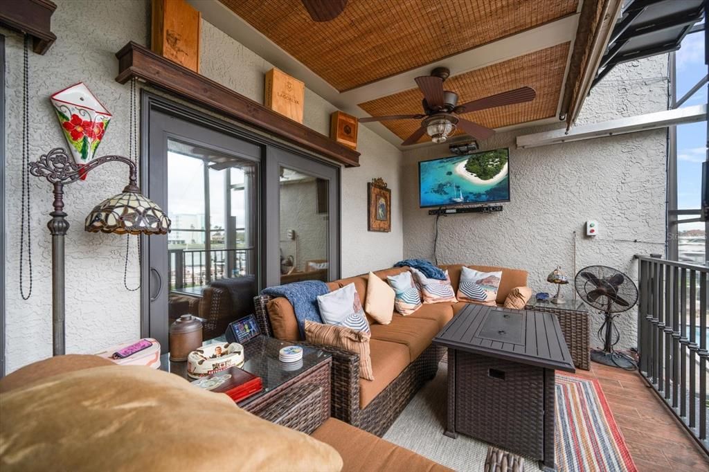 Interior, Living room, Stone Walls