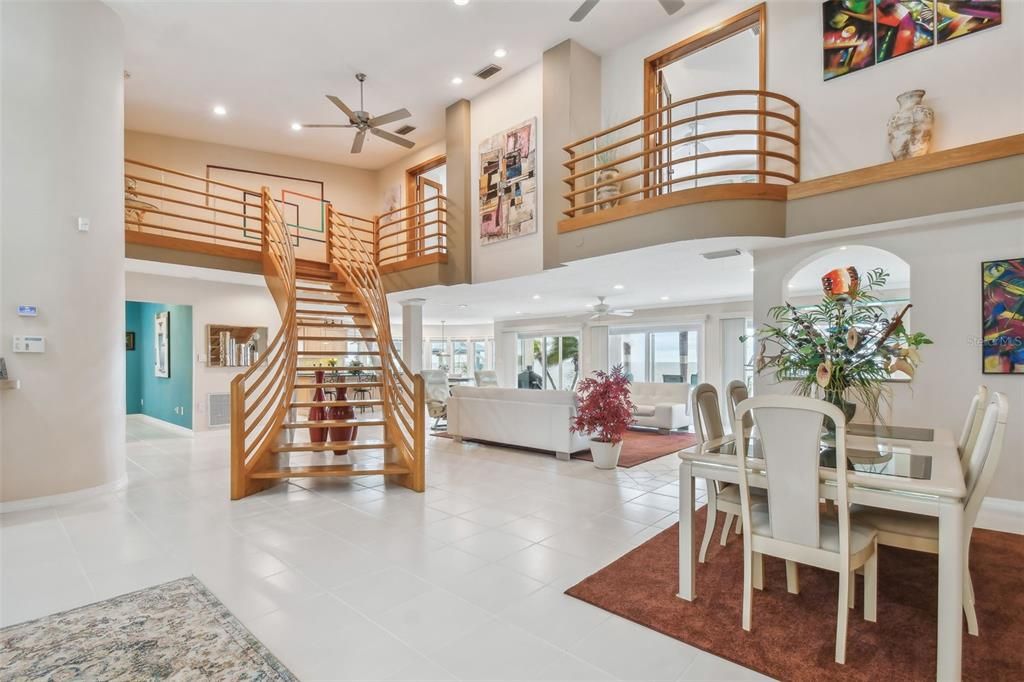 Dining room, Interior, Recessed Lighting