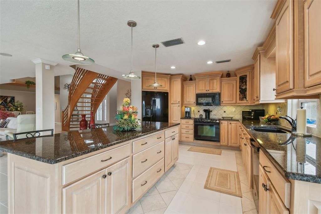 Interior, Kitchen, Pendant Lights, Recessed Lighting