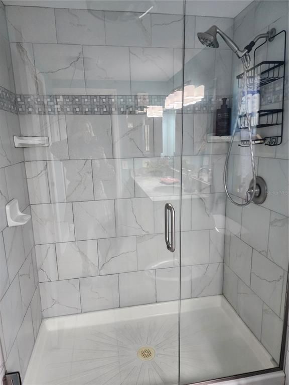 Bathroom, Glass Shower, Interior, Marble Walls
