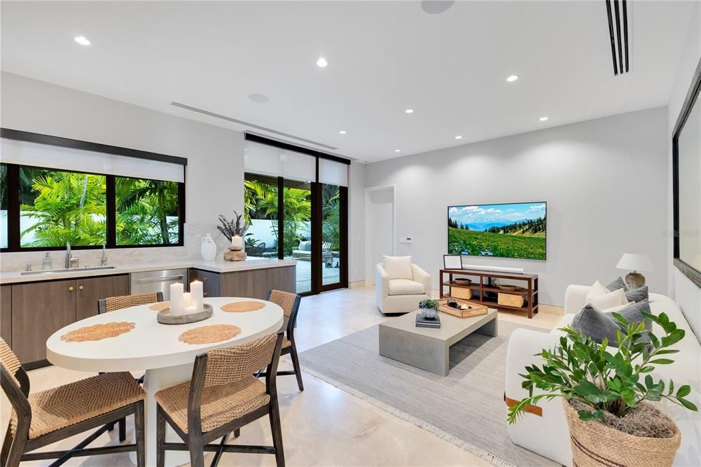 Dining room, Interior, Living room, Recessed Lighting