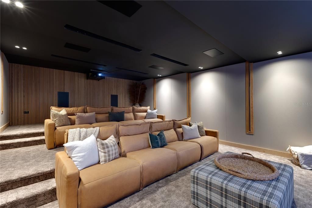 Interior, Projection Screen, Recessed Lighting, Theatre Room