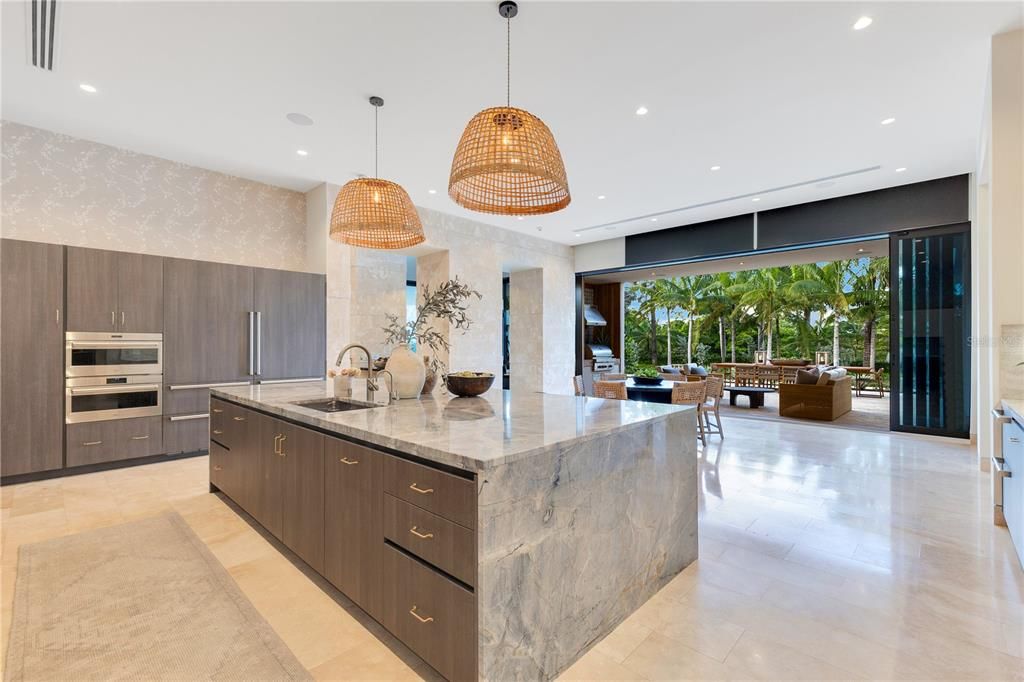 Interior, Kitchen, Pendant Lights, Recessed Lighting, Stainless Steel Appliances