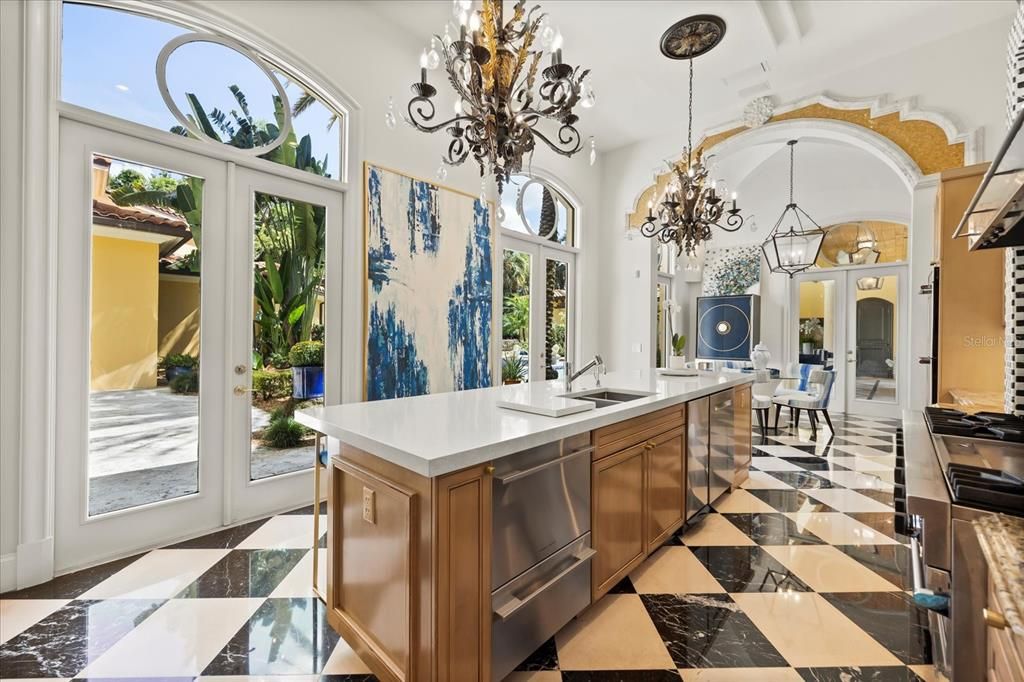Chandelier, Interior, Marble, Pendant Lights