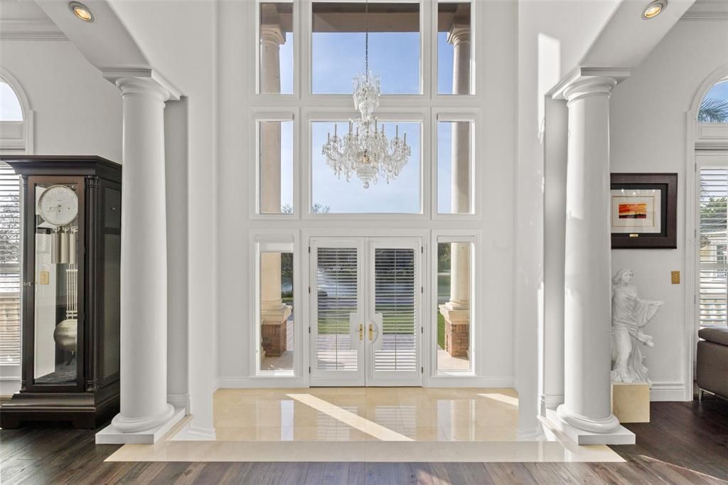 Chandelier, Interior, Wood Texture Flooring