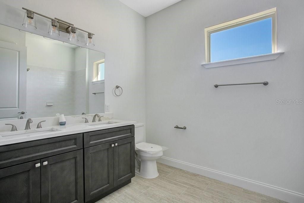 Bathroom, Dual Sink Vanities, Interior, Wood Texture Flooring