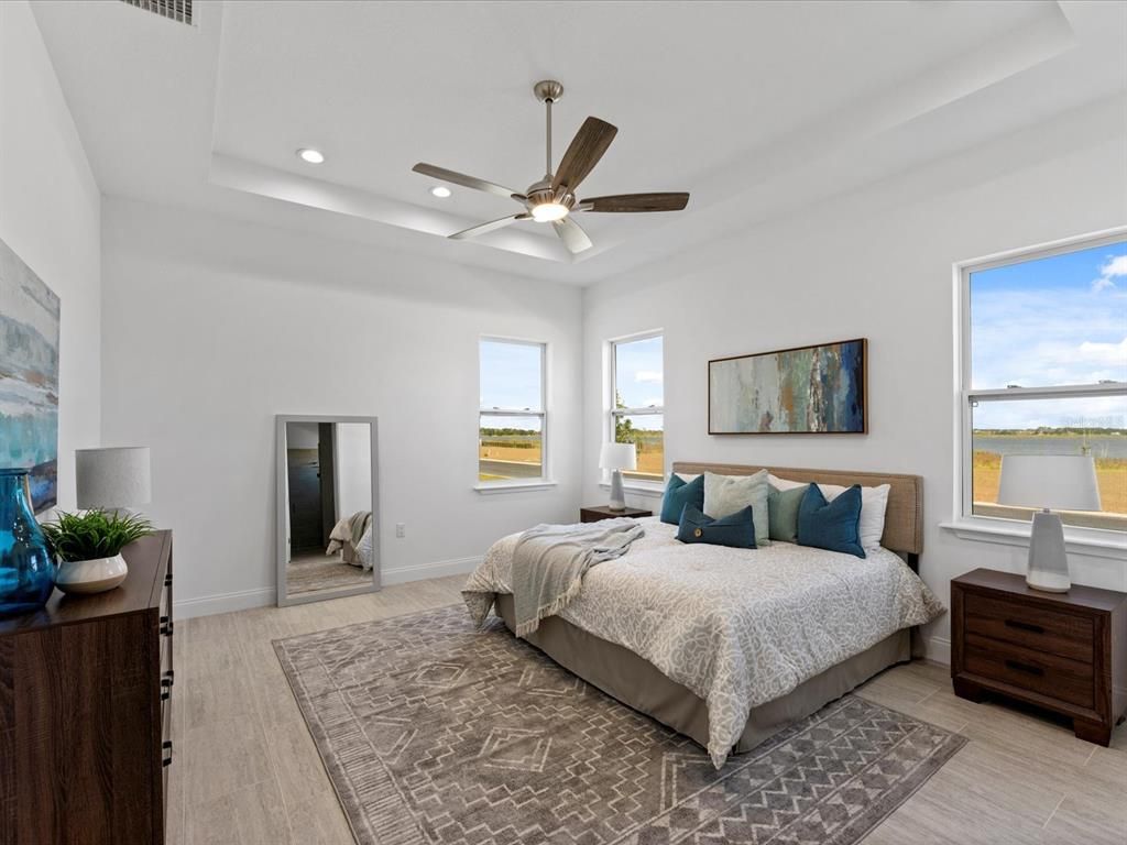 Bedroom, Interior, Recessed Lighting, Water