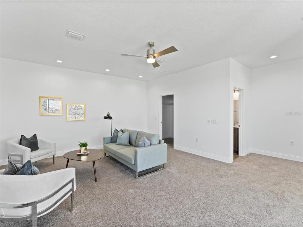 Interior, Living room, Recessed Lighting