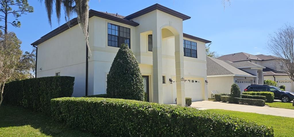 Attached, Exterior, Facade, Spanish Mediterranean