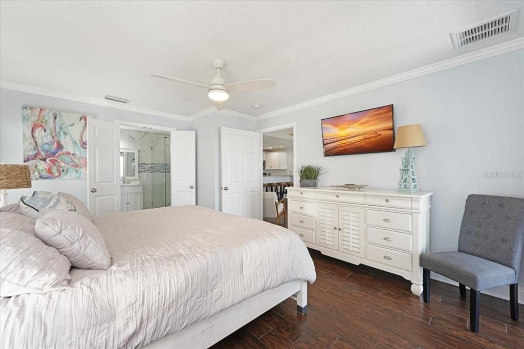 Bedroom, Interior, Wood Texture Flooring