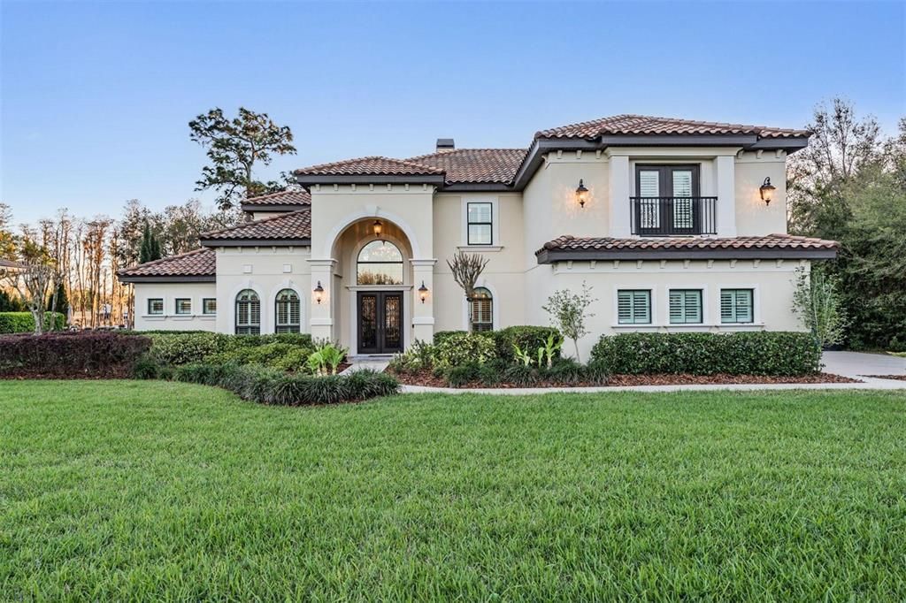 Backyard, Exterior, Facade, Mediterranean