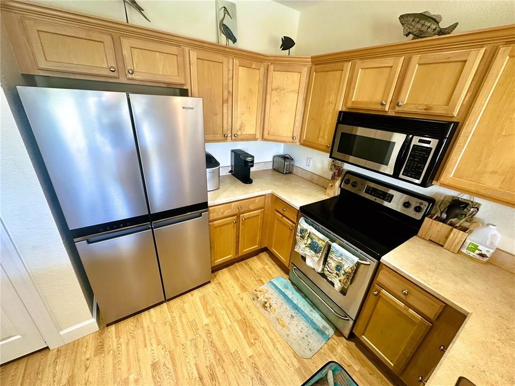 Interior, Kitchen, Wood Texture Flooring
