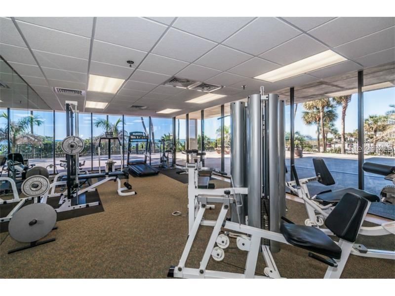 Fitness Equipment, Gym, Interior, Recessed Lighting