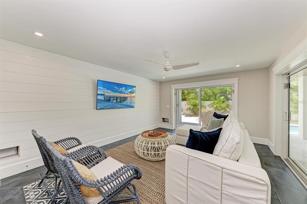Interior, Living room, Recessed Lighting