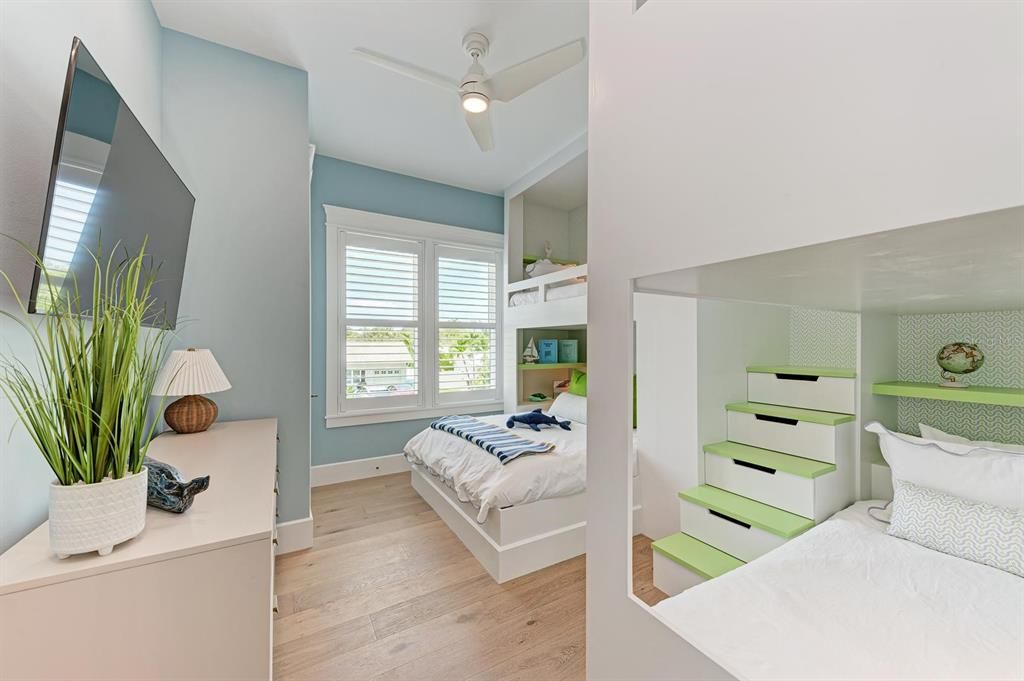 Bedroom, Interior, Wood Texture Flooring
